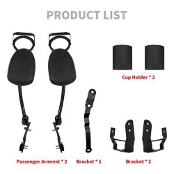 Motorcycle bracket with CupHolder Adjustable Fit 
