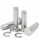 Stainless Steel Flat Head Bearing Cylindrical Positioning Axis Roll Dowel Pins with Shaft Circlip