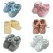 Newborn Baby Spanish Style Knitted Booties Bootees Bow Boy Girl 0-3 Months