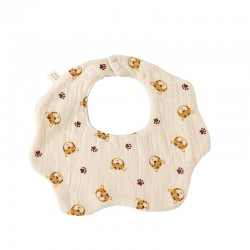 6 Layers Baby Feeding Bibs 360 Degree Cotton Yarn Petal Infants Lace Saliva Towel Newborn Toddler Soft Cotton Burp Cloth Kid Bib
