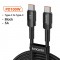 Toocki 100W Type C to USB C Cable PD 3.0 Quick Charge 4.0 Fast Charging Type C to Type C for Macbook Samsung Xiaomi