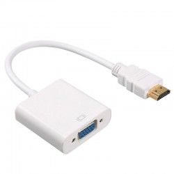 High Speed HDMI To VGA Adapter HDTV A Male To VGA Female Converter HDMI Scaler Video Cable Cord Converter For PC Laptop