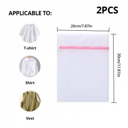 2Pcs/7Pcs 6Size Transparent Zippered Laundry Fine Mesh Pocket Reusable Sturdy for Washing Machine Laundry Protection