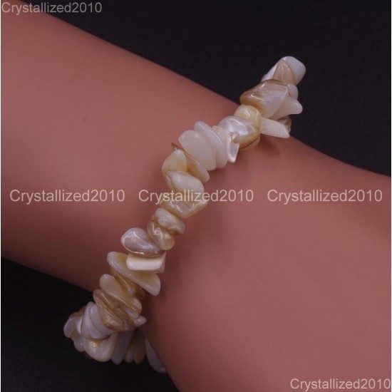 Handmade 5-8mm Mixed Natural Gemstone Chip Beads Stretchy Bracelet Healing Reiki