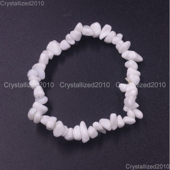 Handmade 5-8mm Mixed Natural Gemstone Chip Beads Stretchy Bracelet Healing Reiki