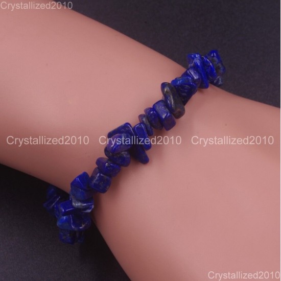 Handmade 5-8mm Mixed Natural Gemstone Chip Beads Stretchy Bracelet Healing Reiki