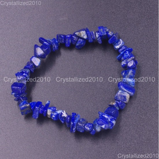 Handmade 5-8mm Mixed Natural Gemstone Chip Beads Stretchy Bracelet Healing Reiki