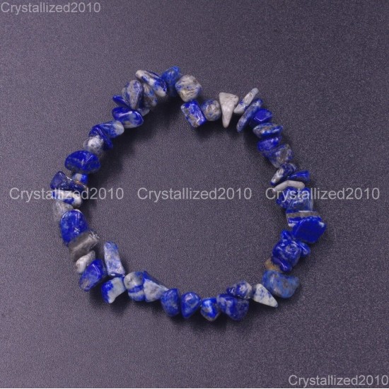 Handmade 5-8mm Mixed Natural Gemstone Chip Beads Stretchy Bracelet Healing Reiki
