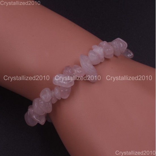 Handmade 5-8mm Mixed Natural Gemstone Chip Beads Stretchy Bracelet Healing Reiki