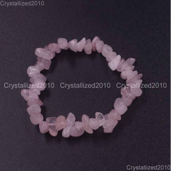 Handmade 5-8mm Mixed Natural Gemstone Chip Beads Stretchy Bracelet Healing Reiki
