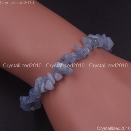 Handmade 5-8mm Mixed Natural Gemstone Chip Beads Stretchy Bracelet Healing Reiki