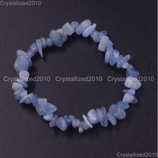 Handmade 5-8mm Mixed Natural Gemstone Chip Beads Stretchy Bracelet Healing Reiki