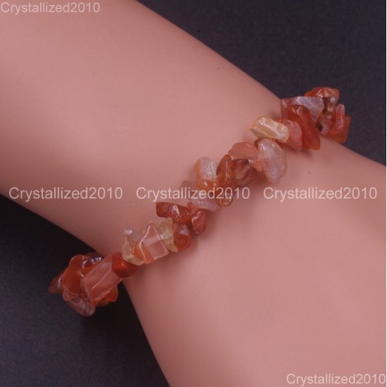 Handmade 5-8mm Mixed Natural Gemstone Chip Beads Stretchy Bracelet Healing Reiki