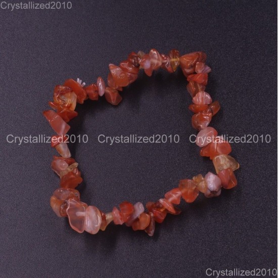 Handmade 5-8mm Mixed Natural Gemstone Chip Beads Stretchy Bracelet Healing Reiki