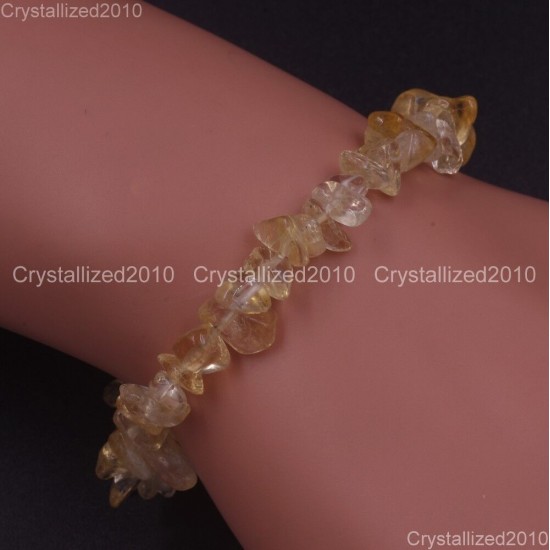 Handmade 5-8mm Mixed Natural Gemstone Chip Beads Stretchy Bracelet Healing Reiki