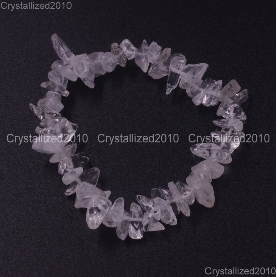 Handmade 5-8mm Mixed Natural Gemstone Chip Beads Stretchy Bracelet Healing Reiki