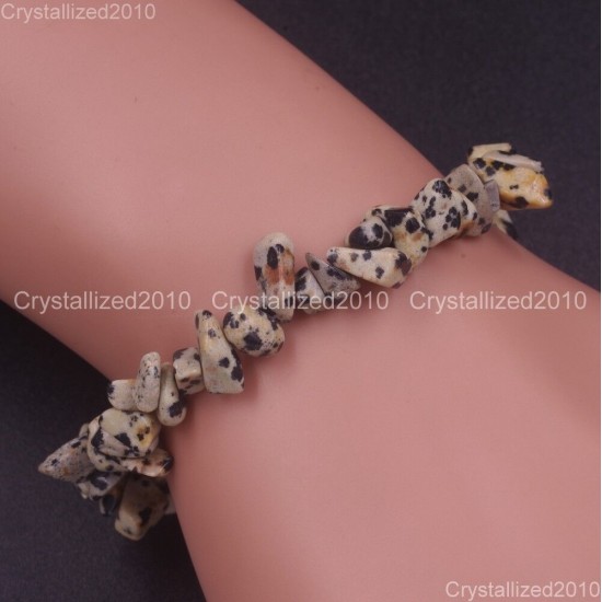 Handmade 5-8mm Mixed Natural Gemstone Chip Beads Stretchy Bracelet Healing Reiki