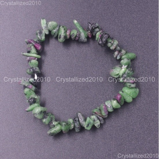 Handmade 5-8mm Mixed Natural Gemstone Chip Beads Stretchy Bracelet Healing Reiki