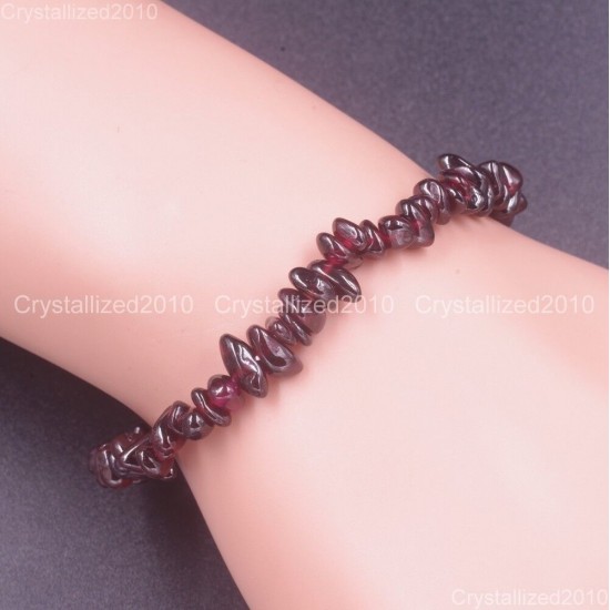 Handmade 5-8mm Mixed Natural Gemstone Chip Beads Stretchy Bracelet Healing Reiki