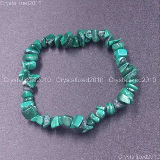 Handmade 5-8mm Mixed Natural Gemstone Chip Beads Stretchy Bracelet Healing Reiki