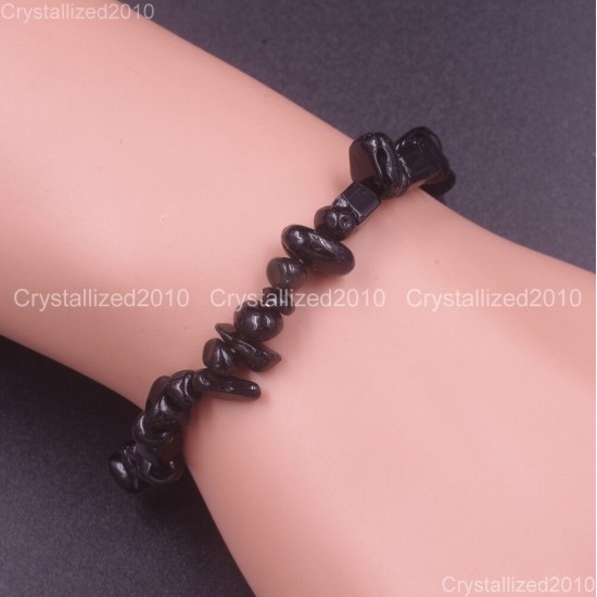 Handmade 5-8mm Mixed Natural Gemstone Chip Beads Stretchy Bracelet Healing Reiki