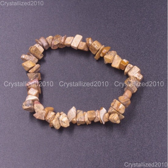 Handmade 5-8mm Mixed Natural Gemstone Chip Beads Stretchy Bracelet Healing Reiki