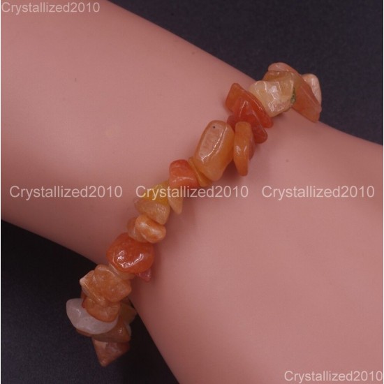 Handmade 5-8mm Mixed Natural Gemstone Chip Beads Stretchy Bracelet Healing Reiki