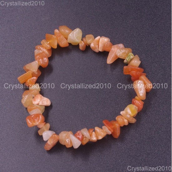 Handmade 5-8mm Mixed Natural Gemstone Chip Beads Stretchy Bracelet Healing Reiki