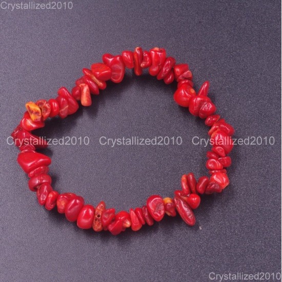 Handmade 5-8mm Mixed Natural Gemstone Chip Beads Stretchy Bracelet Healing Reiki