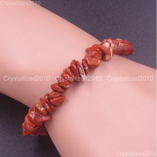 Handmade 5-8mm Mixed Natural Gemstone Chip Beads Stretchy Bracelet Healing Reiki