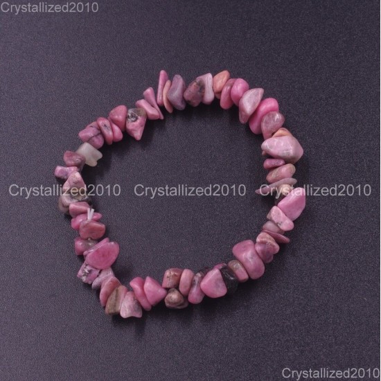 Handmade 5-8mm Mixed Natural Gemstone Chip Beads Stretchy Bracelet Healing Reiki