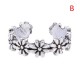 Womens Toe Rings 925 Sterling Silver Finger Band Planted Adjustable Solid Gift