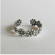 Womens Toe Rings 925 Sterling Silver Finger Band Planted Adjustable Solid Gift