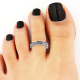 Womens Toe Rings 925 Sterling Silver Finger Band Planted Adjustable Solid Gift