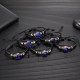 Leather Luminous Bracelet 12 Constellation Zodiac Sign Braided Unisex Jewellery