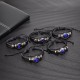 Leather Luminous Bracelet 12 Constellation Zodiac Sign Braided Unisex Jewellery