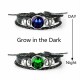 Leather Luminous Bracelet 12 Constellation Zodiac Sign Braided Unisex Jewellery