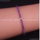 Natural Faceted Round Gemstone 2mm 3mm 4mm Handmade Beads Stretchy Bracelet 925