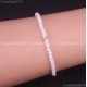 Natural Faceted Round Gemstone 2mm 3mm 4mm Handmade Beads Stretchy Bracelet 925