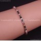 Natural Faceted Round Gemstone 2mm 3mm 4mm Handmade Beads Stretchy Bracelet 925