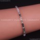 Natural Faceted Round Gemstone 2mm 3mm 4mm Handmade Beads Stretchy Bracelet 925