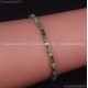 Natural Faceted Round Gemstone 2mm 3mm 4mm Handmade Beads Stretchy Bracelet 925