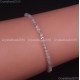 Natural Faceted Round Gemstone 2mm 3mm 4mm Handmade Beads Stretchy Bracelet 925