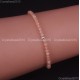 Natural Faceted Round Gemstone 2mm 3mm 4mm Handmade Beads Stretchy Bracelet 925