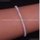 Natural Faceted Round Gemstone 2mm 3mm 4mm Handmade Beads Stretchy Bracelet 925