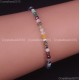 Natural Faceted Round Gemstone 2mm 3mm 4mm Handmade Beads Stretchy Bracelet 925